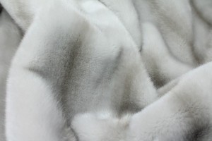 Mottled Grey Faux Fur